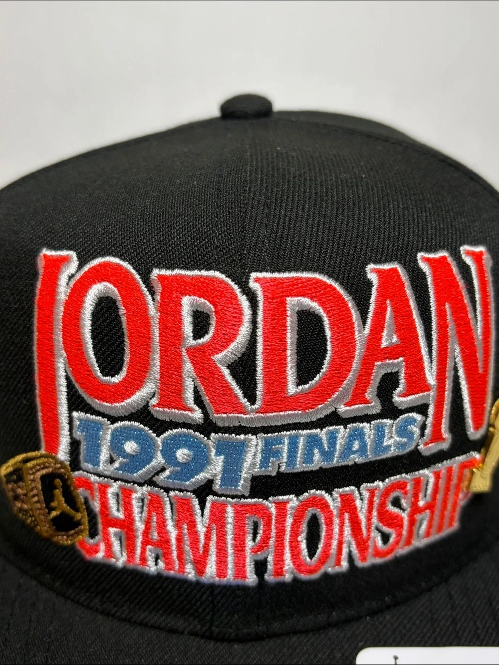 Air Jordan Youth 1991 NBA Finals SnapBack Pro Cap Black NWT